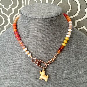 Trendy Rainbow 🌈 Gemstone Crystal Candy Necklace